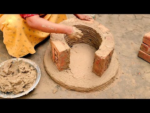 Mitti Ka Chulha kaise banaye । Primitive Technology Oven and Chulha।How to make Chulha।Stove #viral
