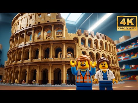 Building the Roman COLOSSEUM with 100,000 LEGO Bricks (Massive MOC)