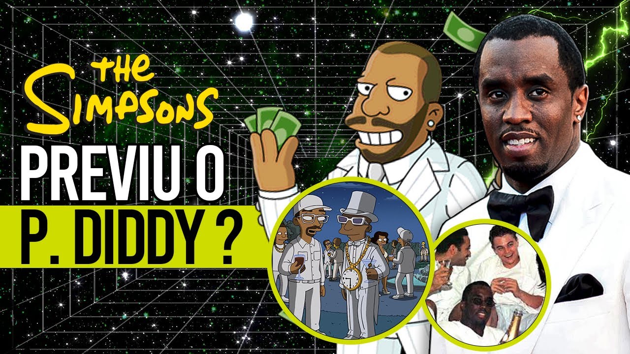 OS SIMPSONS Previu o Caso do PUFF DIDDY !!!  (e eu posso provar) | Daniels Junior