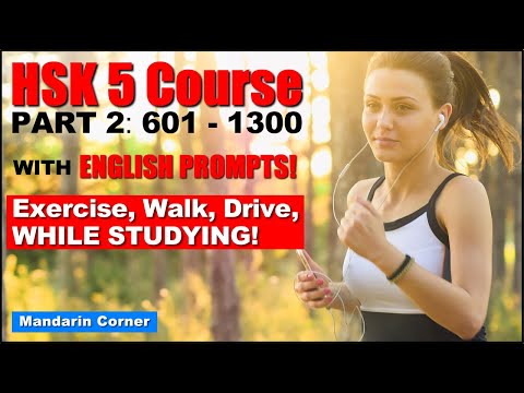 HSK 5 - Advanced Chinese Vocabulary with Sentence Examples and ENGLISH  PROMPTS - Part 2