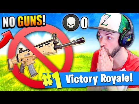 WINNING with NO WEAPONS in Fortnite: Battle Royale!? Video
