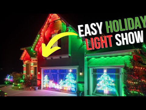 Create a Stunning Holiday Light Show in Minutes // Govee Permanent Outdoor Pro & Curtain 2