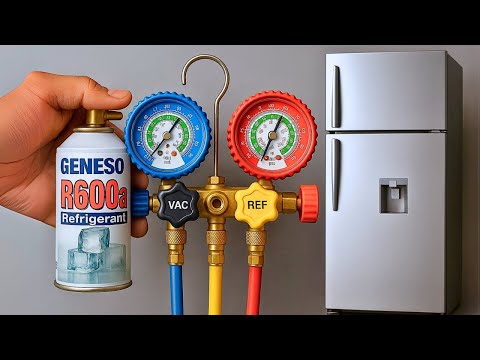 How To Charge Refrigerator with R600A Freon/Refrigerant