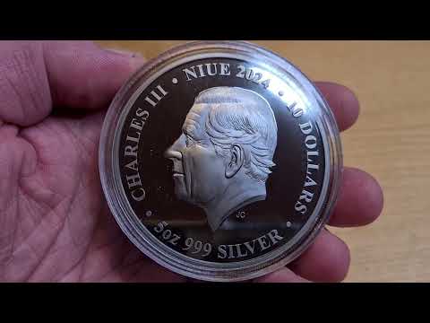 2024 5 onças Ano do Dragão 🐉 Gold Guilded PROOF COIN!!!!