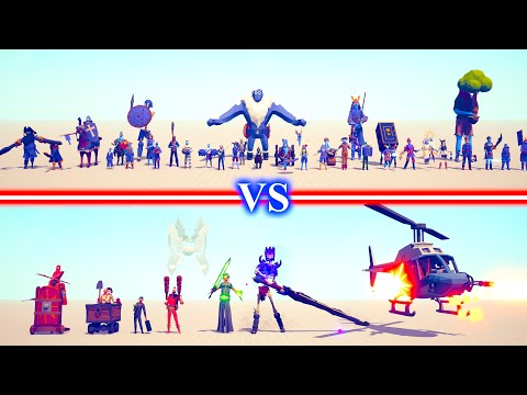 NEW HIDDEN UNITS Team vs SECRET Team - Totally Accurate Battle Simulator TABS