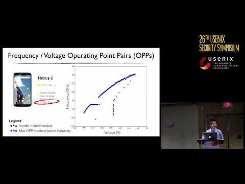 USENIX Security '17 - CLKSCREW: Exposing the Perils of Security-Oblivious Energy Management