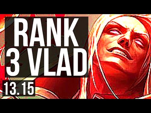 VLAD vs FIZZ (MID) | Rank 3 Vlad, 6/1/3, 400+ games, Dominating | TR Challenger | 13.15