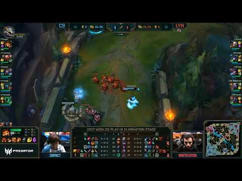 C9 vs LYN Game 1 Worlds 2017 Play-In
