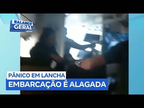 Passageiros de lancha vivem momentos de tensão após banzeiro alagar embarcação no Amazonas