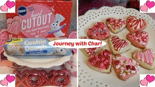 💕VALENTINE COOKIES! 💕BAKING & DECORATING PILLSBURY HEART CUTOUT COOKIES & ROLLED COOKIE DOUGH!💕