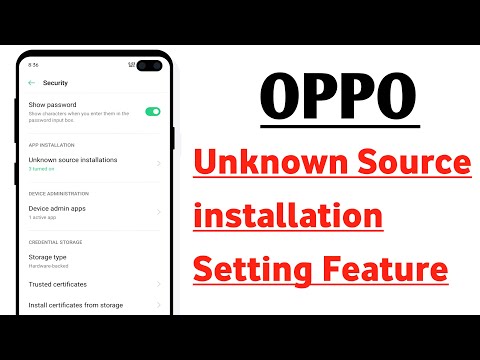 OPPO Unknown Source installation Setting Feature