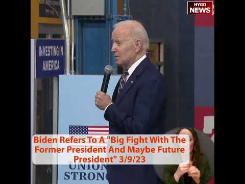 Biden Calls Trump 'the Former President and Maybe Future President,' Then Makes the Sign of the Cross (March 9, 2023)