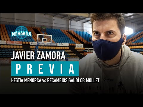 PREVIA · Declaraciones Javier Zamora, partido Hestia Menorca vs Recambios Gaudí CB Mollet
