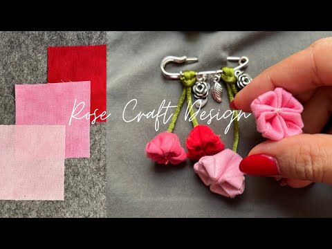 Mini Fabric Bloom || Perfect for Keychains, Brooches & More!