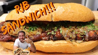 How to Make: The BEST Rib Sandwich!