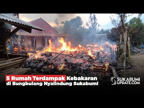 5 Rumah Terdampak Kebakaran di Bungbulang Nyalindung Sukabumi