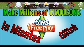 Get Millions of Simoleons In a Few Minutes | 2016 | The Sims FreePlay V 5.23.1+
