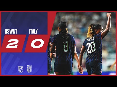USWNT Beat Italy Again | USWNT 2-0 Italy | Official Highlights