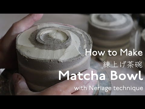 How to Make Matcha Bowl | Nerikomi Pottery Techniques