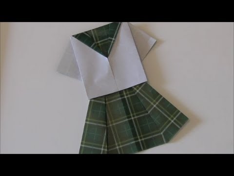 "Uniform" origami「セーラー服」折り紙