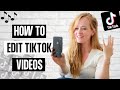 How To Edit A TikTok Video 2025 Tik Tok Editing Tutorial