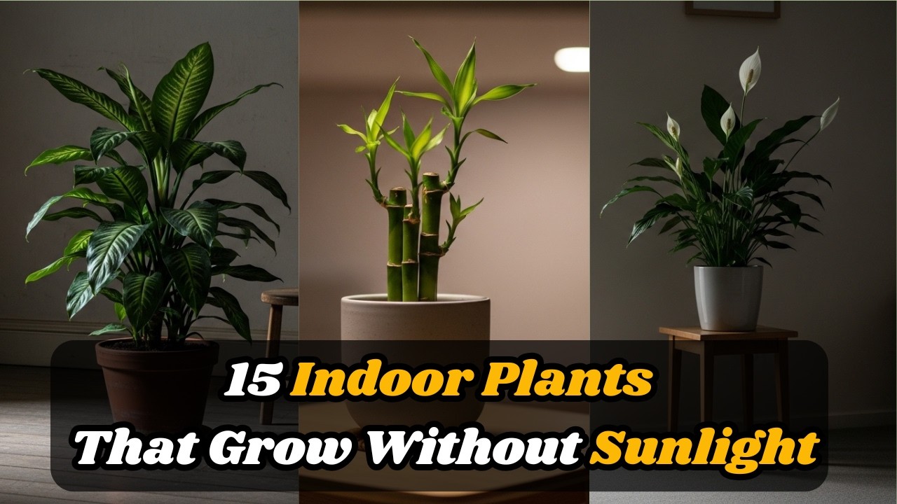 15 Indoor Plants That Grow Without Sunlight (No Windows Needed)