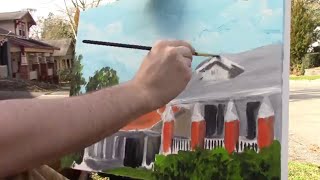 Painting Houses in Acrylic (Plein Air with Krunch)
