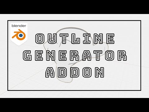 Outline Generator v1.0 Demo [Blender Addon] (en)