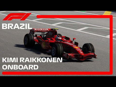 Kimi Raikkonen's Ferrari F2007 at Interlagos