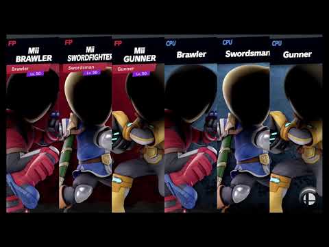 Super Smash Bros Ultimate Amiibo Fights  – Request #18369 Mii Team Old vs New
