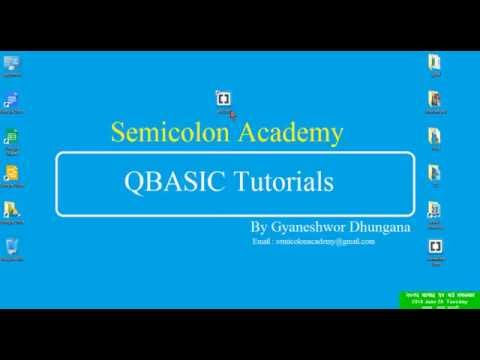 Qbasic Tutorial File Handling In Qbasic Part 2