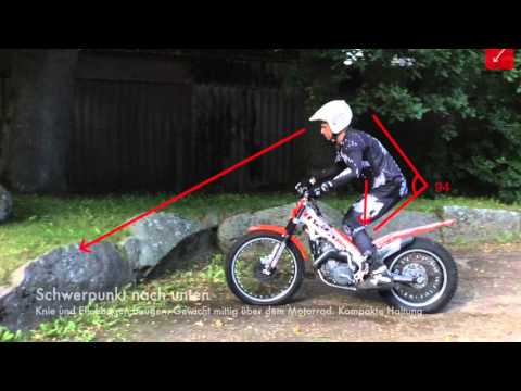 Trial Fahrtechnik - Stufe in der Ebene - Trial Action Trialschule