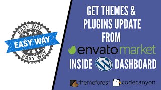 How to update theme or plugins from themeforest market inside wordpress dashboard | Easiest way!
