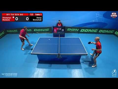 23:30 Volodymyr Maksiuta 1 - 3 Denys Shcherbak West 5 WIN CUP 07.12.2022 | TABLE TENNIS WINCUP