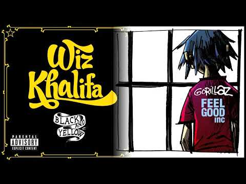 Wiz Khalifa Vs  Gorillaz - Feel Good In Black And Yellow (Mashup)