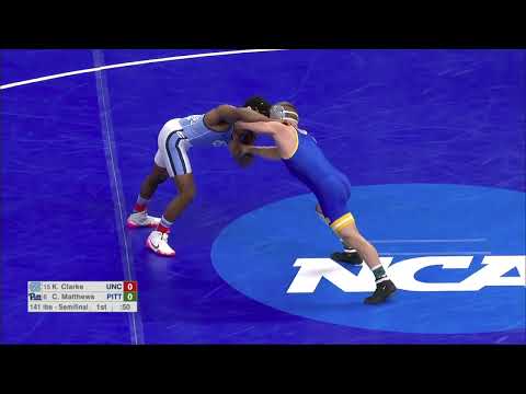 Cole Matthews vs Kizhan Clarke  | 2022 NCAA Wrestling Championshis Semifinal ( 141 lbs )