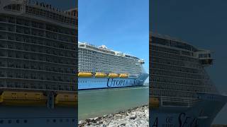 Utopia of the Seas sailing away!