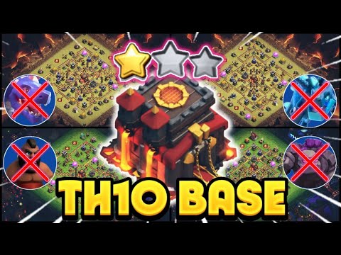 NEVER 3 STAR TH10 BEST FOR  WAR / FARM / RANK / CWL BASE + COPY LINKS || TH10 ANTI EVERYTHING 2025