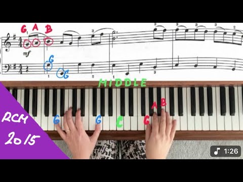 Gavotte in G Major by George Frideric Handel. RCM 3 - Piano Repertoire