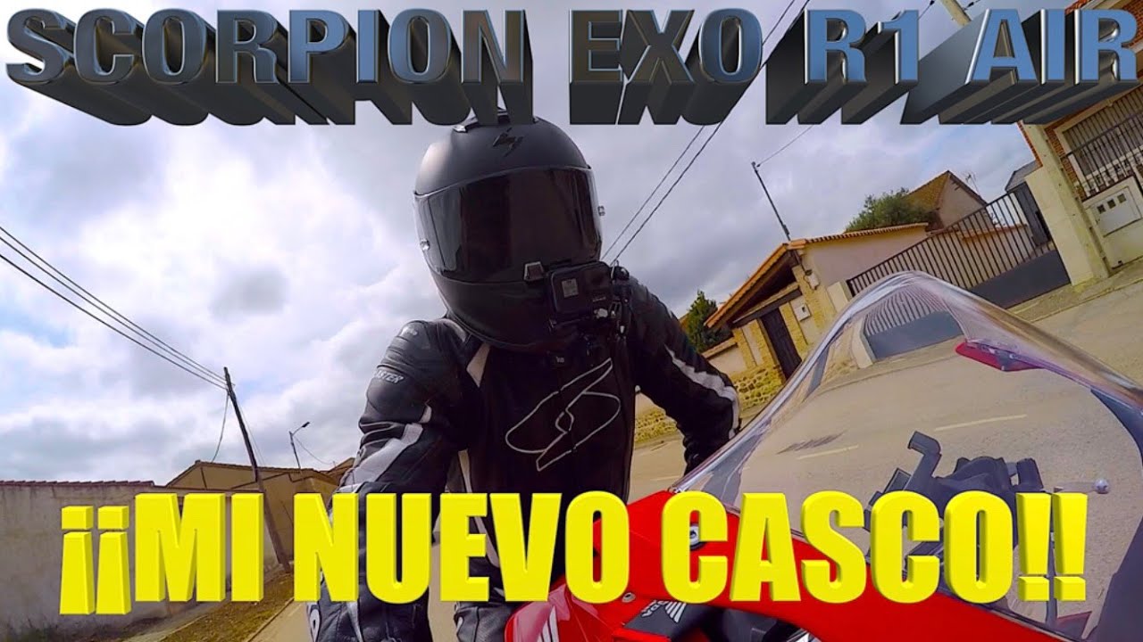 SCORPION EXO R1 AIR🔥El mejor CASCO DEPORTIVO CALIDAD PRECIO!! MOTOVLOG 53