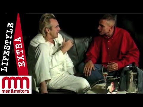 Vinnie Jones gets the dirt from Peter Stringfellow