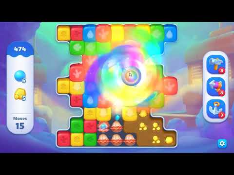 Fishdom Blast Level 474 - NO BOOSTERS GAMEPLAY 🐠 | SKILLGAMING ✔️