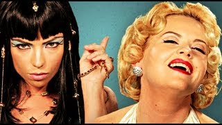 Cleopatra VS Marilyn Monroe.  Epic Rap Battles of History Season 2.