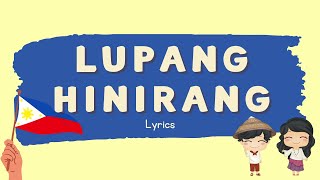 Lupang Hinirang Lyrics - The Philippine National Anthem