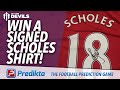 Win A Signed Scholes MUFC shirt! | Predikta.