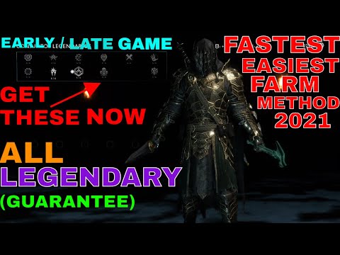 [GUIDE] THE BEST (AND FASTEST) LEGENDARY GEAR FARM METHOD (GET ALL NOW!) - Shadow Of War (2021)