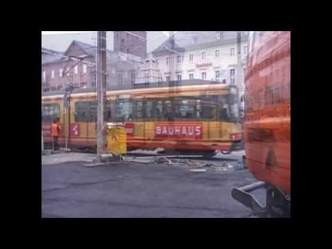 Die letzten Tram über die Ettlinger Strasse in Karlsruhe