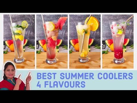 4 Refreshing Summer Drink Recipes #Fruit coolers