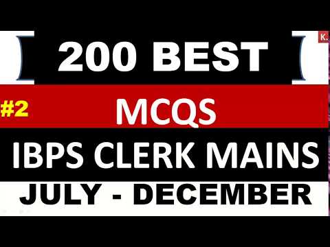 200 Best current affairs 2018 (English+Hindi) SET-2 IBPS Clerk Mains GA 2018- 2019
