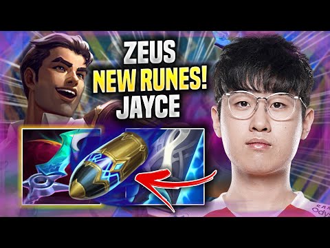 ZEUS IS A GOD AS JAYCE WITH NEW RUNES! - T1 Zeus Plays Jayce TOP vs Viktor!